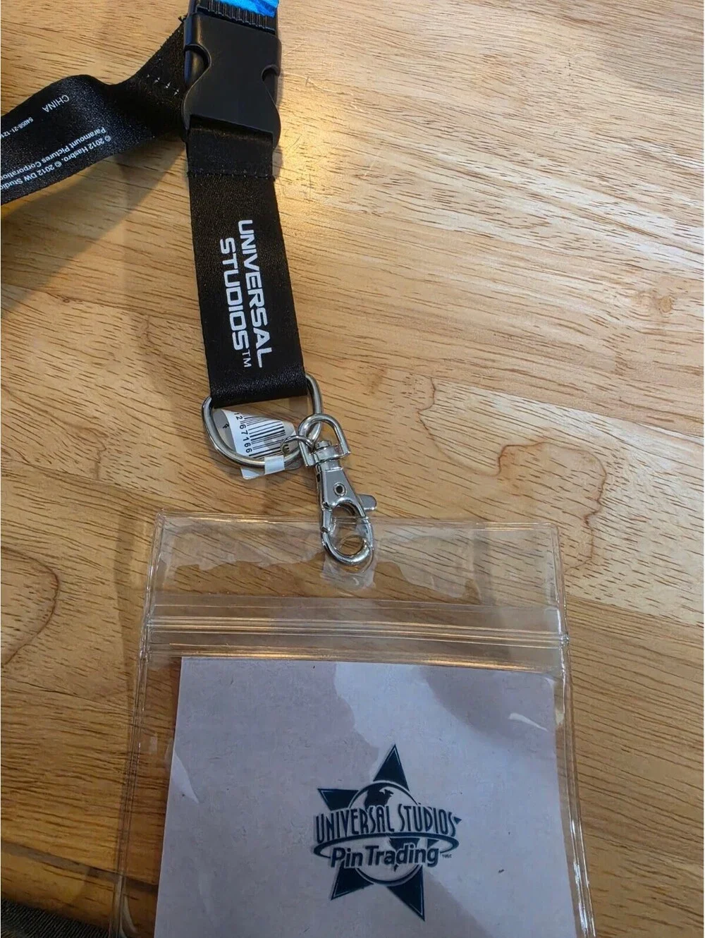 Universal Studios Transformers Clip Lanyard With Clear Plastic Pouch